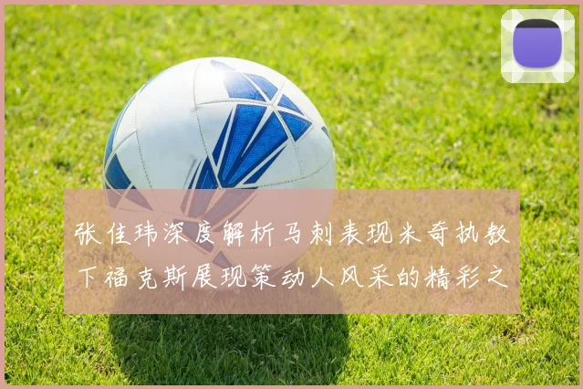 张佳玮深度解析马刺表现米奇执教下福克斯展现策动人风采的精彩之战